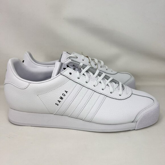 Adidas Originals Samoa Shoes Triple White Men's Size 12 - Picture 1 of 8